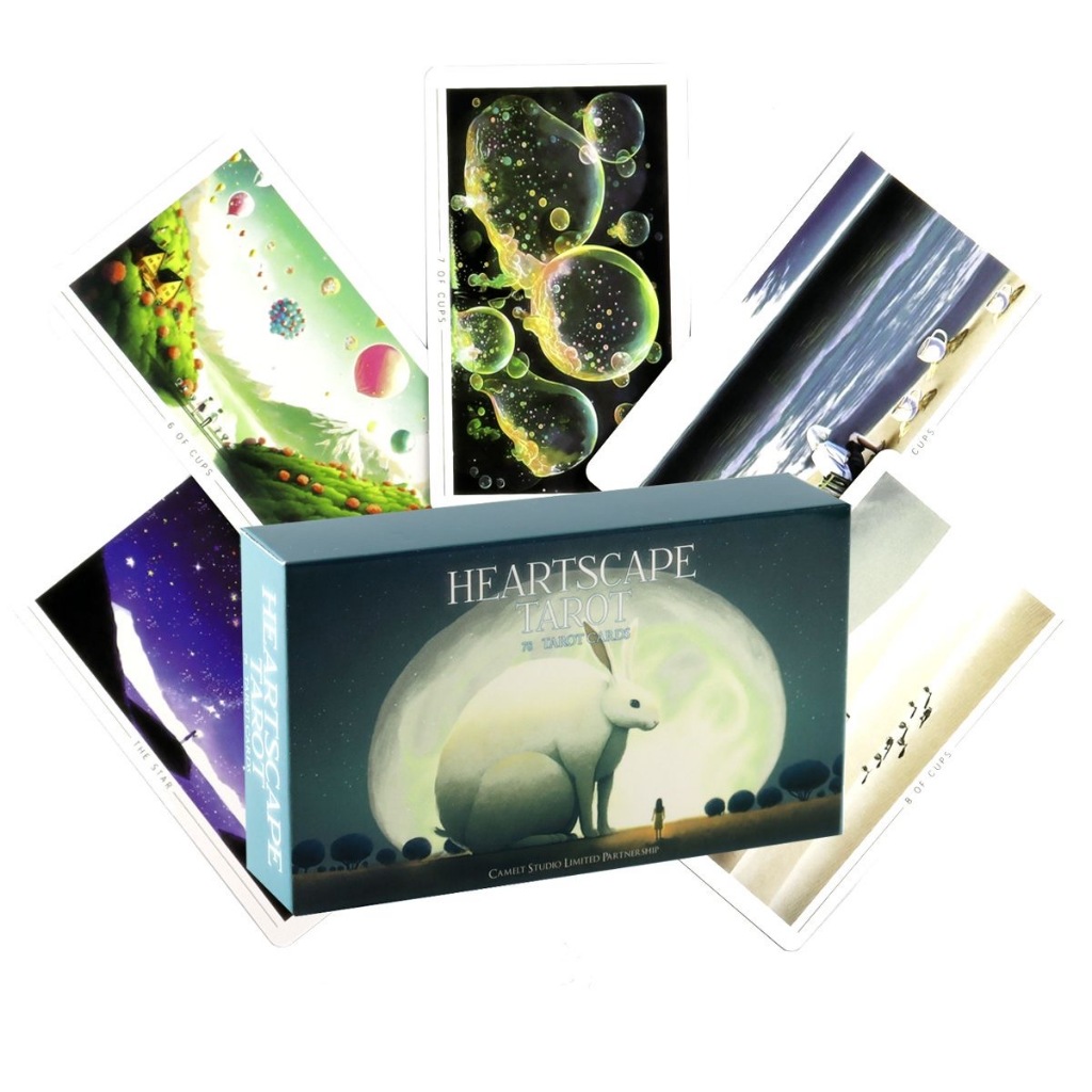 HeartScape Tarot HeartScape Tarot การ์ดเกมกระดานที่กําหนดเองภาษาอังกฤษ