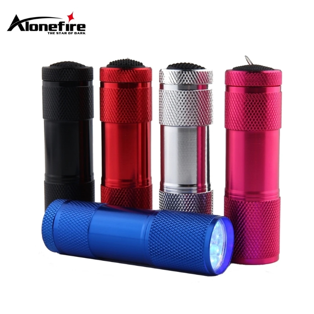 Alonefire ไฟฉาย LED 9 ดวง ขนาดเล็ก เหมาะกับการพกพาเดินทาง สําหรับตกปลา เดินป่า เด็ก