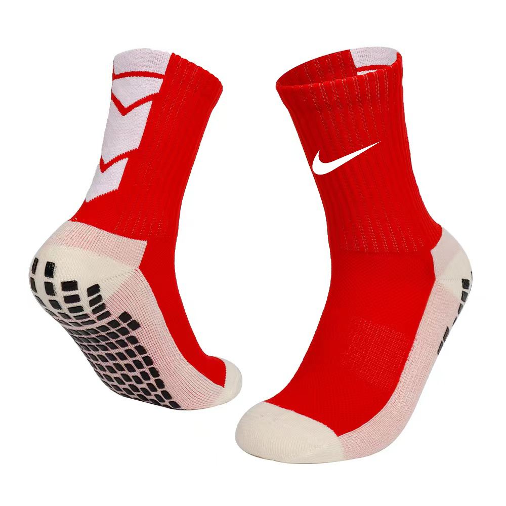 ถุงเท้ากีฬา ผ้าฝ้าย กันลื่น ระงับกลิ่นกาย ระบายอากาศได้ดี ป้องกันเหงื่อ สําหรับเล่นฟุตบอลกลางแจ้ง - รูปที่ 3