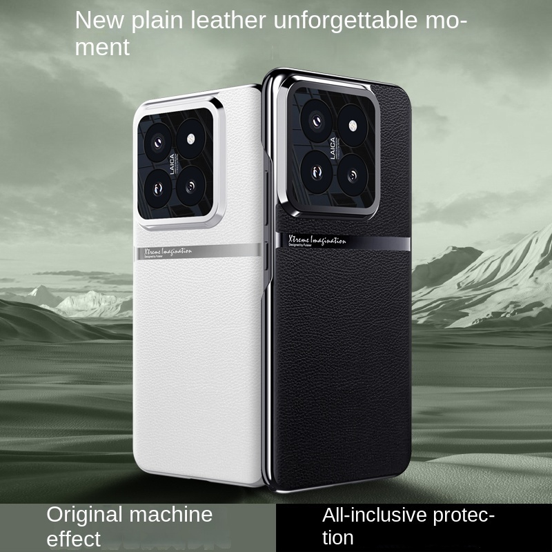 เคสหนังแท้ ป้องกันเลนส์กล้อง ชุบไฟฟ้า สําหรับ Xiaomi 14 mi14 13t mi13t Mi13 Pro Mi 13 ultra