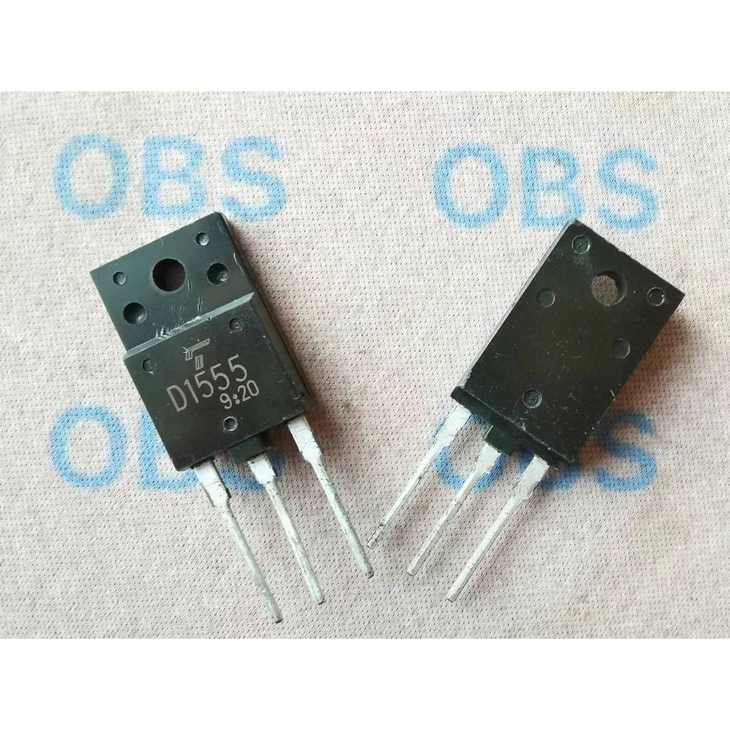 ((10 ชิ้น) D1555 Color Electric Line Output ทรานซิสเตอร์ 2SD1555 TO-3PF 5A/1500V