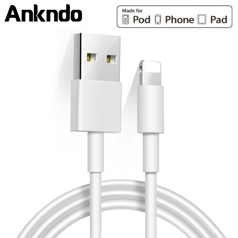 สายเคเบิ้ล Usb ยาว 1 เมตรสําหรับ I/phone X / Xs / Xs Max / Xr / 11 5 6 7 8 Plus I-pad I-pod