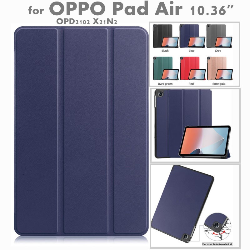 for OPPO Pad Air 10.36" 2022 OPD2102 X21N2 Tablet Cover PU Leather Case with Stand Function Flip Case