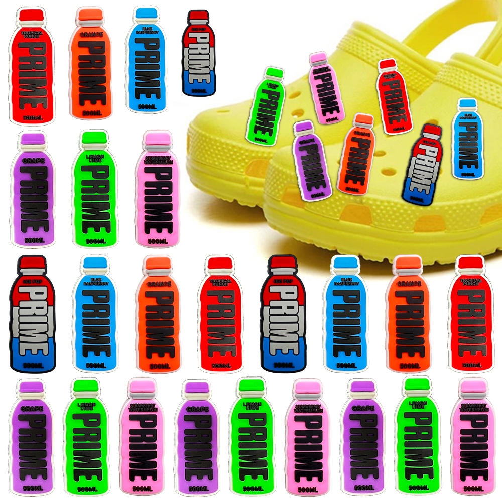 ใหม่ จิ๊บบิทซ์ ลายการ์ตูนเครื่องดื่ม crocs Charms DIY สําหรับตกแต่งรองเท้าเด็กผู้ชาย ของขวัญคริสต์มาส 1 ชิ้น