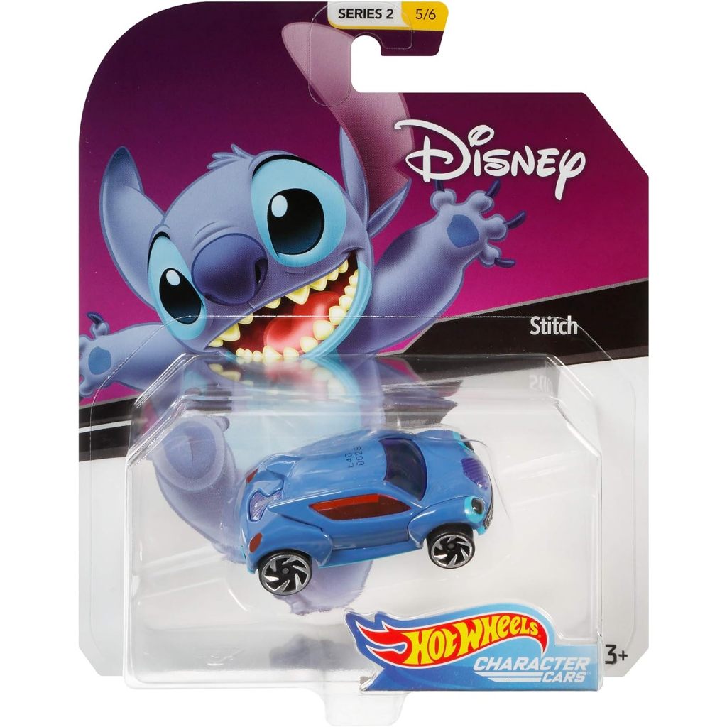 Hot Wheels Character Cars Disney Stitch Lilo &amp; Stitch Vehicle 1:64 Scale Series 2 5/6 FYV87 ล้อรถยนต์ สเกล 1:64 2 5/6 FYV87
