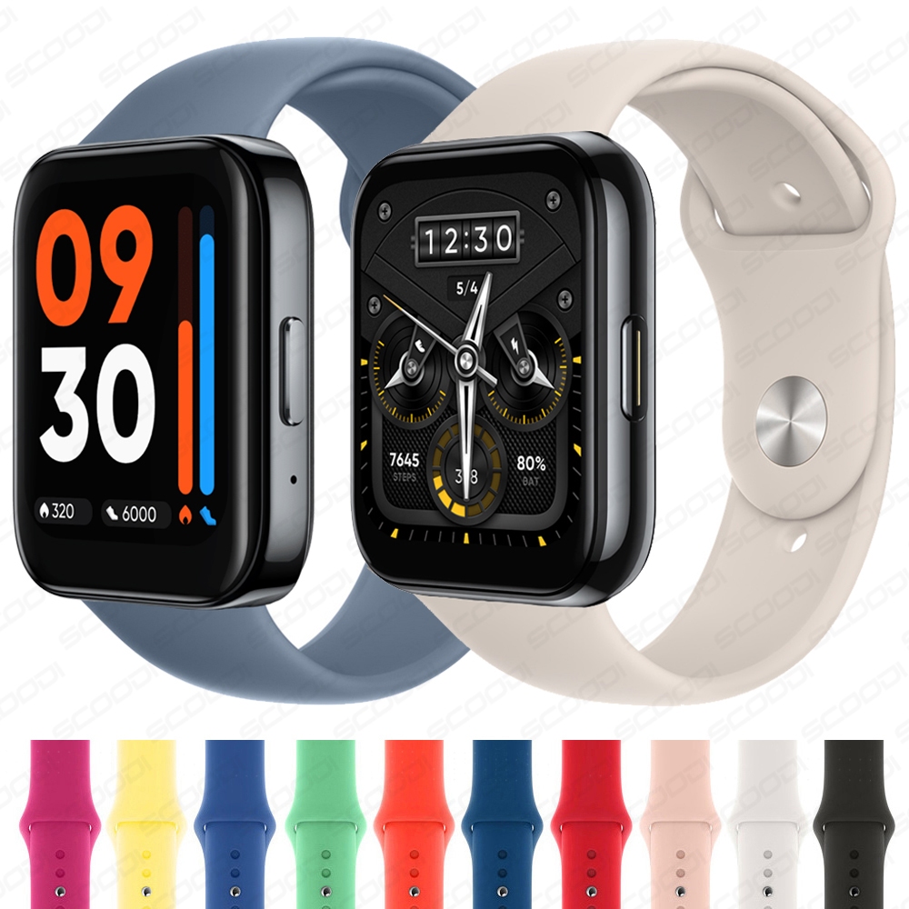 สายซิลิโคนสําหรับ Realme watch 5 / 3 / 3pro / 2 / 2 Pro / S Pro / T1 Smartwatch Sport นาฬิกาข้อมือ