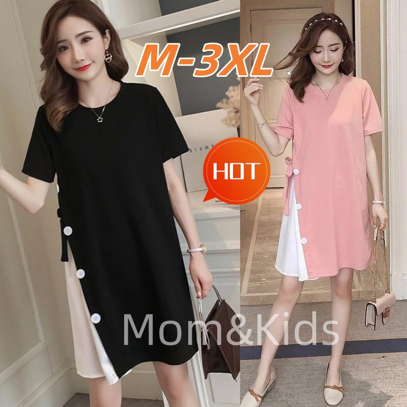 Mom&kids M-3XL ชุดคลุมท้อง สําหรับหญิงตั้งครรภ์ ตั้งครรภ์
