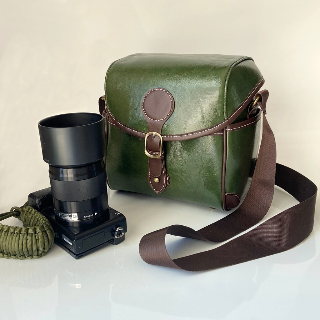 SONY PU Camerกระเป๋าสําหรับCanon EOS R RP R5 R6 R7 R8 R10 R50 M50 M6 M100 M200 200DIIกระเป๋าสะพายสํา