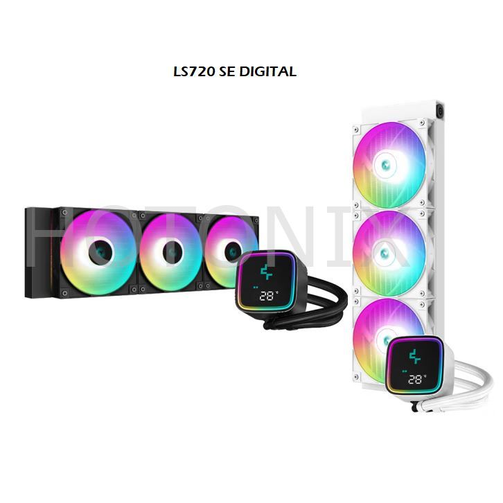 Deepcool AIO LS720 LS520 SE DIGITAL CPU water cooler สําหรับ LGA1700/20xx/1200/115x และ sTRX4/STRA4/
