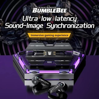 Transformers TF-T01 หูฟังบลูทูธ Bluetooth V5.3 เกมหูฟัง Tws เวลาแฝงต่ำ หูฟังไร้สาย With Mic for Android IOS PC