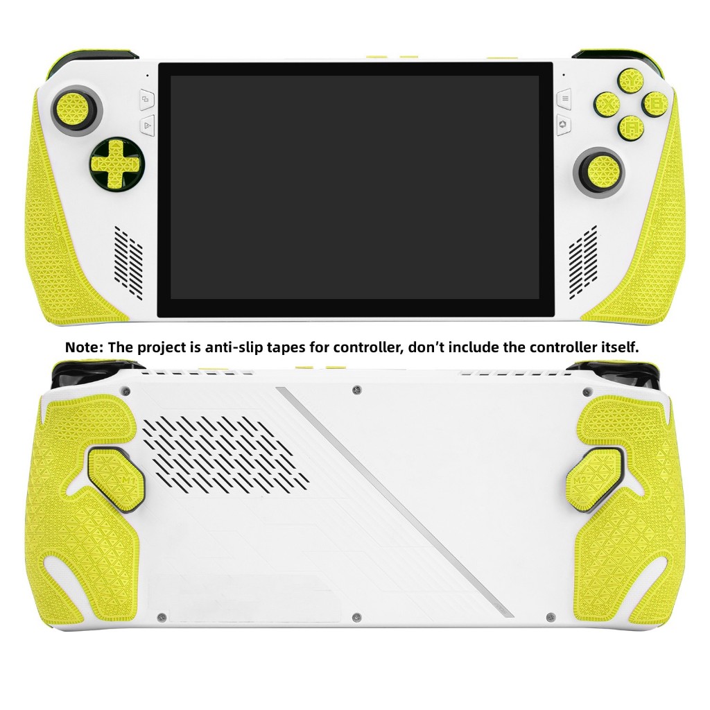 TALONGAMES Controller Grip Tape เข้ากันได้กับ Rog Ally,Textured Skin Kit สําหรับ Rog Ally (สีเหลือง)