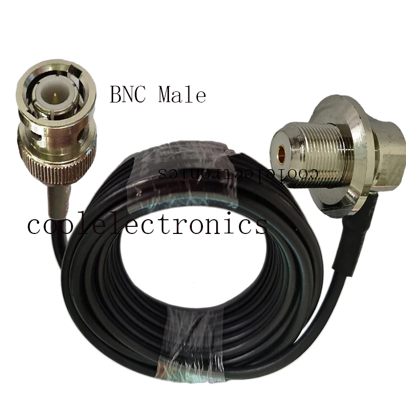 Rg58 50-3 BNC Q9 ตัวผู้ เป็น UHF SO239 ตัวเมีย สําหรับเสาอากาศวิทยุ โคแอ็กเชียล 1 2 3 5 10 15 20 ม.