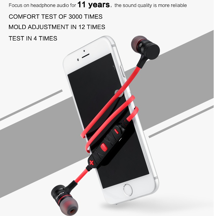 Awei A920BL หูฟังบลูทูธไร้สาย ฟังก์ชั่นแม่เหล็ก Bluetooth Earphone แฮนด์ฟรี ไมโครโฟนในตัว