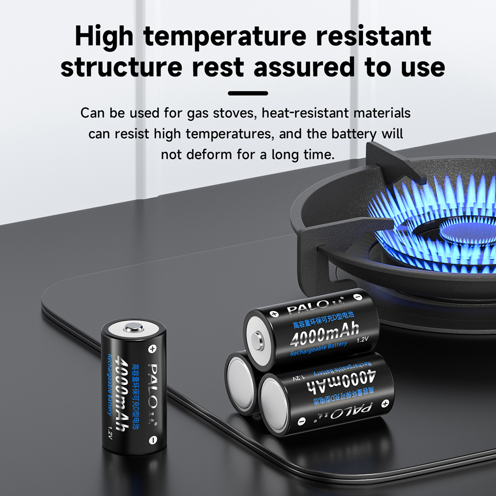 Palo แบตเตอรี่ 1.2V NiMH ขนาด C/D 4000/ 8000mAh ถ่านชาร์จ D Size C Size แบตเตอรี่ใช้ในบ้าน - รูปที่ 6