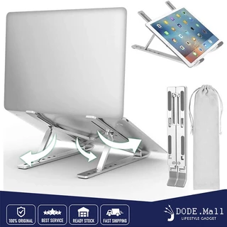 Foldable Laptop Stand แท่นวางแล็ปท็อป แบบพกพา ขาตั้งแล็ปท็อป ที่รองโน๊ตบุ๊ค แบบอลูมิเนียม ปรับได้ 7 ระดับ