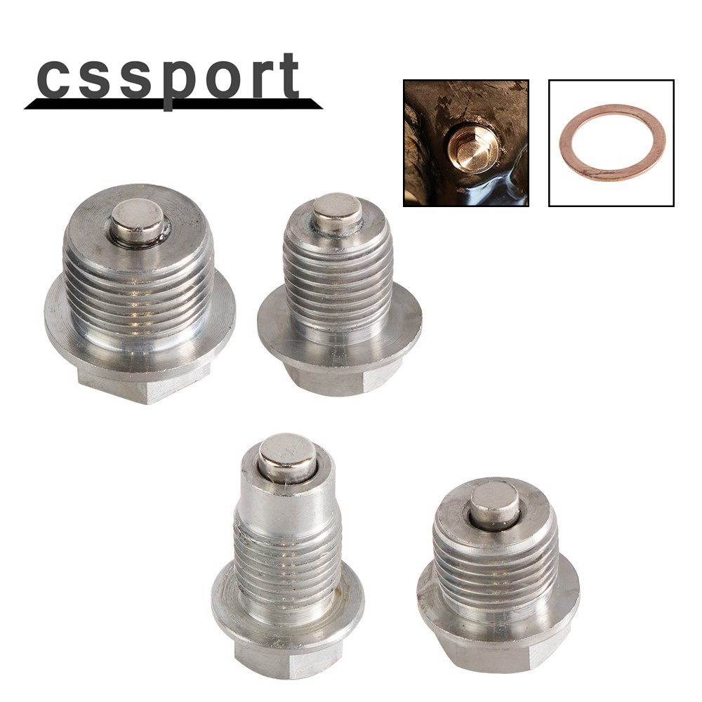 ใหม่ อะไหล่น็อตท่อระบายน้ํามัน แบบแม่เหล็ก สเตนเลส M12x1.25 M12x1.5 M12x1.75 M14x1.5 M16x1.5 M18x1.5