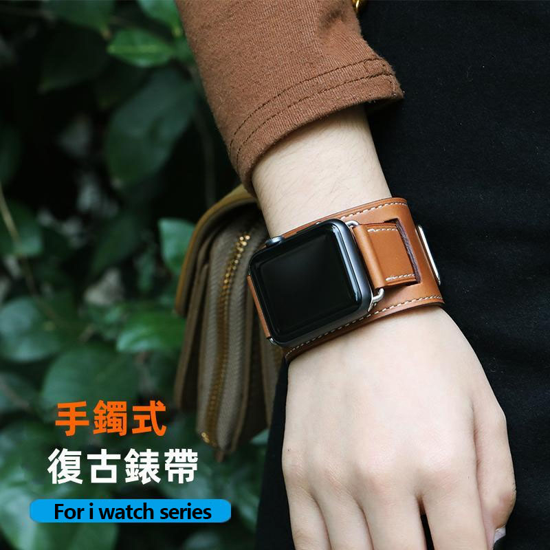 สายนาฬิกาข้อมือหนังแท้ อุปกรณ์เสริม สําหรับ Apple Watch series 9 8 7 6 5 4 SE 3 Ultra 2 49 มม. 45 มม. 44 มม. 41 มม.