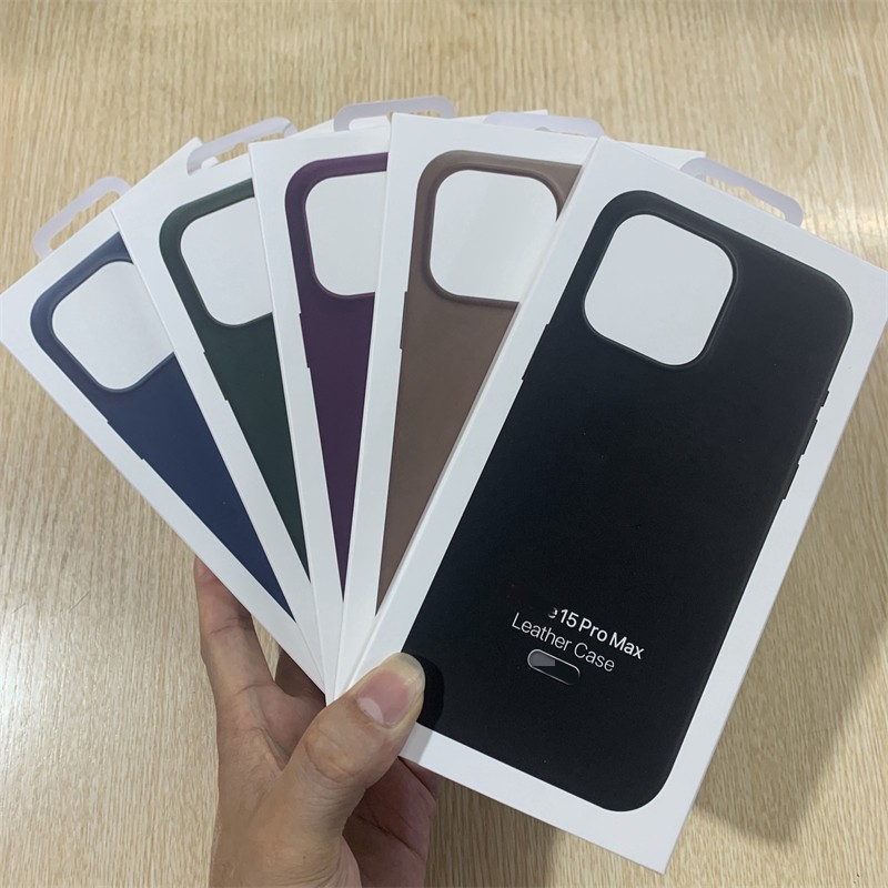 หรูหราหนังแม่เหล็กสําหรับ Apple iPhone 15 Pro Max 15Pro 15Plus ไร้สายชาร์จ Drop ปกป้องปกหลังพร้อมกล่อง