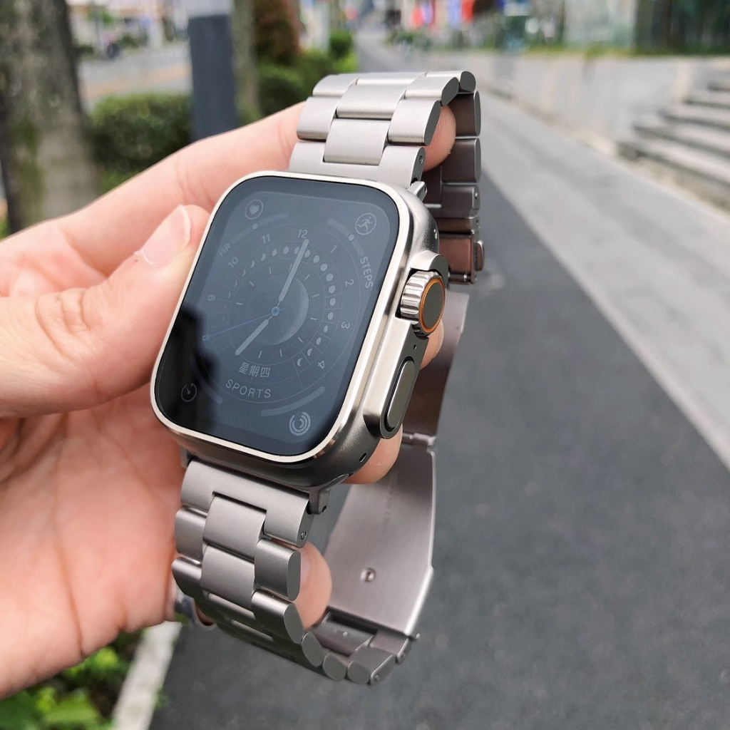 สายนาฬิกาข้อมือสเตนเลส โลหะ สําหรับ Watch Band 44 มม. 41 มม. 38 มม. 42 มม. Correas 40 มม. 45 มม. iWatch Ultra 49 มม. 9 8 7 6 5 4 3 SE