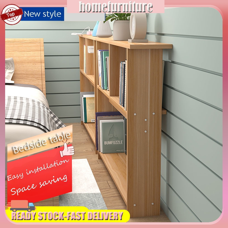 โต๊ะข้างเตียงแคบประ โครงโซฟา โต๊ะข้างเตียง ห้องรับแขก โต๊ะทำงาน โต๊ะแคบ สามารถวางในพื้นที่แคบได้  ตู้แถบแคบ ห้องนอน เติมช่องว่างปลายเตียง