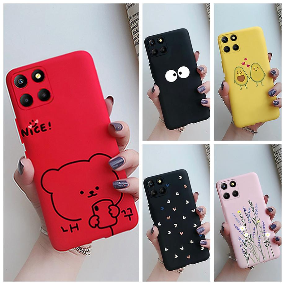 Honor X6S 4G เคสซิลิโคนกันกระแทก Soft Candy พิมพ์ปลอกสําหรับ Honor X6S