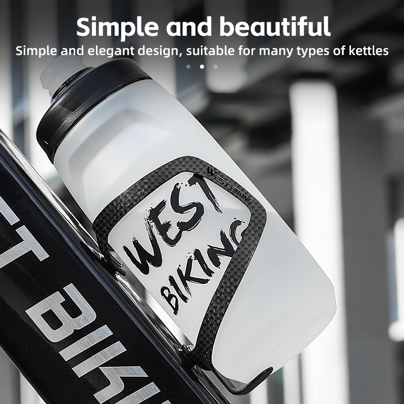 WEST BIKING ที่วางขวดน้ํา คาร์บอนไฟเบอร์ น้ําหนักเบา สําหรับจักรยาน — صورة 3