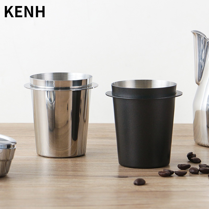 KENH HOUSE สินค้าพร้อมส่ง 51/58MM 304 Dosing Cup กระบอกโดสกาแฟ สแตนเลส ถ้วยโดสกาแฟกันหก ถ้วยโดส กระบอก มีให้เลือกสองสี