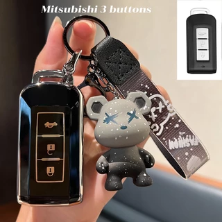 เคสรีโมตกุญแจรถยนต์ สําหรับ Mitsubishi Pajero Expander Triton Mirage Mitsubishi 3 ปุ่ม