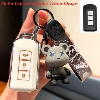 เคสรีโมตกุญแจรถยนต์ สําหรับ Mitsubishi Pajero Expander Triton Mirage Mitsubishi 3 ปุ่ม