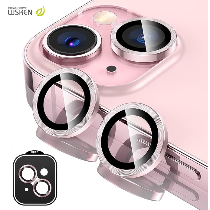 Wsken for iPhone 17 16 ฟิล์มกระจกเต็มจอ iPhone 16Plus ฟิล์มกระจกนิรภัยกันรอยเลนส์กล้อง HD 9H สําหรับ iPhone 17 16 15 iPhone 15 Plus 14 14 Plus 13 13Mini