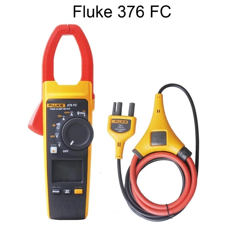 Fluke 376 FC 1000A AC/DC True-RMS แคลมป์มิเตอร์ พร้อมฉนวนกันความร้อน สําหรับผู้เริ่มต้น