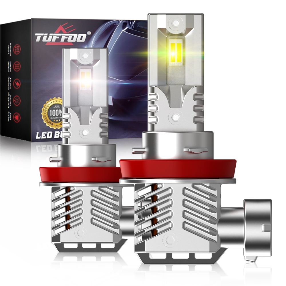 Tuffoo หลอดไฟตัดหมอก LED 3000K 6500K 3000K สีทอง เหลือง สําหรับรถยนต์ H11 H8 H9 H16 9005 HB3 9006 HB