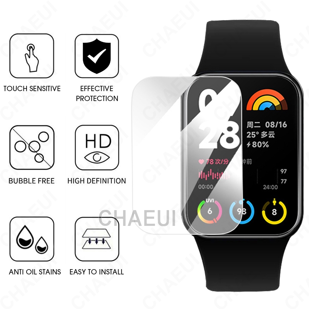 ฟิล์มป้องกันแบบเต็มหน้าจอสําหรับ Xiaomi Smart Band 8 9 Pro / Mi Band 7 Pro / Xiaomi Smart Band 8 9 Active