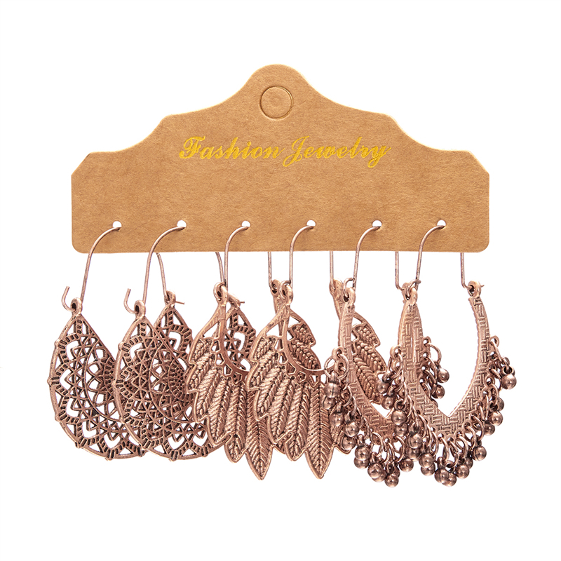 ต่างหูเงิน 925 จี้รูปปีกนก ประดับพู่ สีเขียวขุ่น สไตล์วินเทจ เรโทร เครื่องประดับแฟชั่น สําหรับผู้หญิง 3 คู่ ต่อชุด - รูปที่ 6