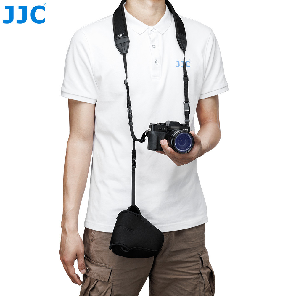 JJC OC-F2 กระเป๋าใส่กล้องสำหรับ Fuji Fujifilm X-T50 XT50X-S10 X-T30 II X-T20 X-T10 X-E4 X-E3 X-T100 X-A5 X-A3 X-A2 X-A1 X-M1 XS10 XT30II XT20 XT10 XE4 XE3 XT100 XA5 XA3 Canon EOS M50 Mark II M5 Olympus E-M10 E-M5 E-PL8