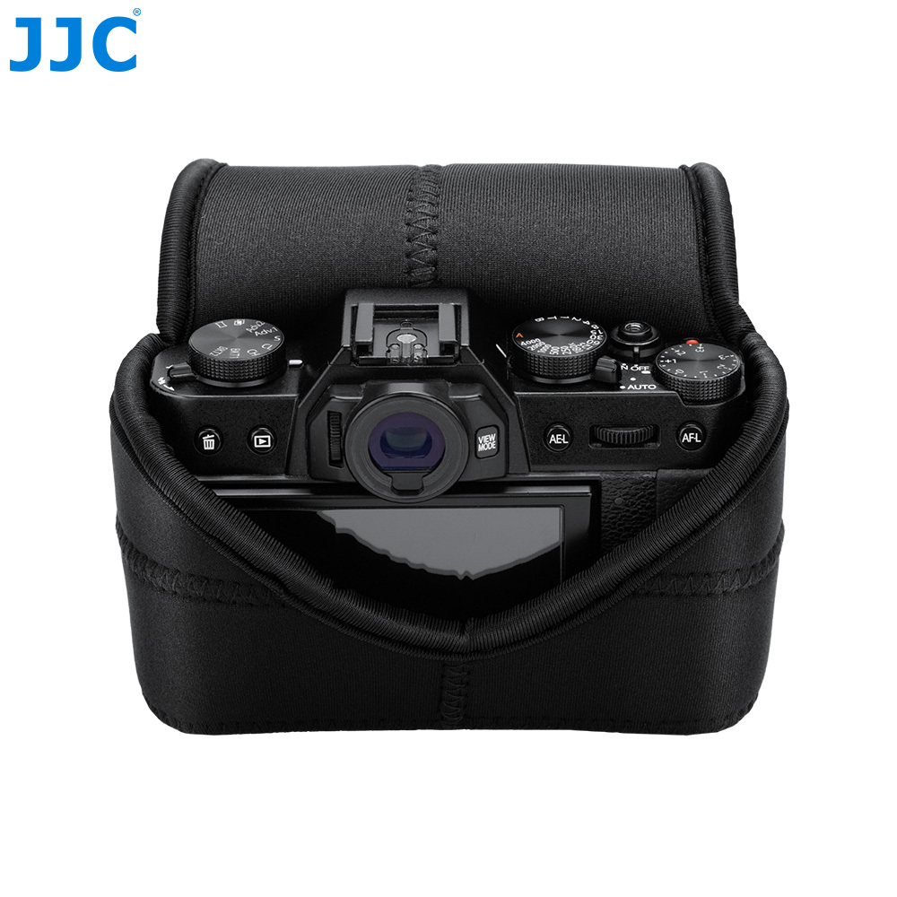 JJC OC-F2 กระเป๋าใส่กล้องสำหรับ Fuji Fujifilm X-T50 XT50X-S10 X-T30 II X-T20 X-T10 X-E4 X-E3 X-T100 X-A5 X-A3 X-A2 X-A1 X-M1 XS10 XT30II XT20 XT10 XE4 XE3 XT100 XA5 XA3 Canon EOS M50 Mark II M5 Olympus E-M10 E-M5 E-PL8