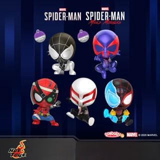 Hottoys ตุ๊กตา Marvel Spider-Man Miles Morales COSBABY ขนาดเล็ก