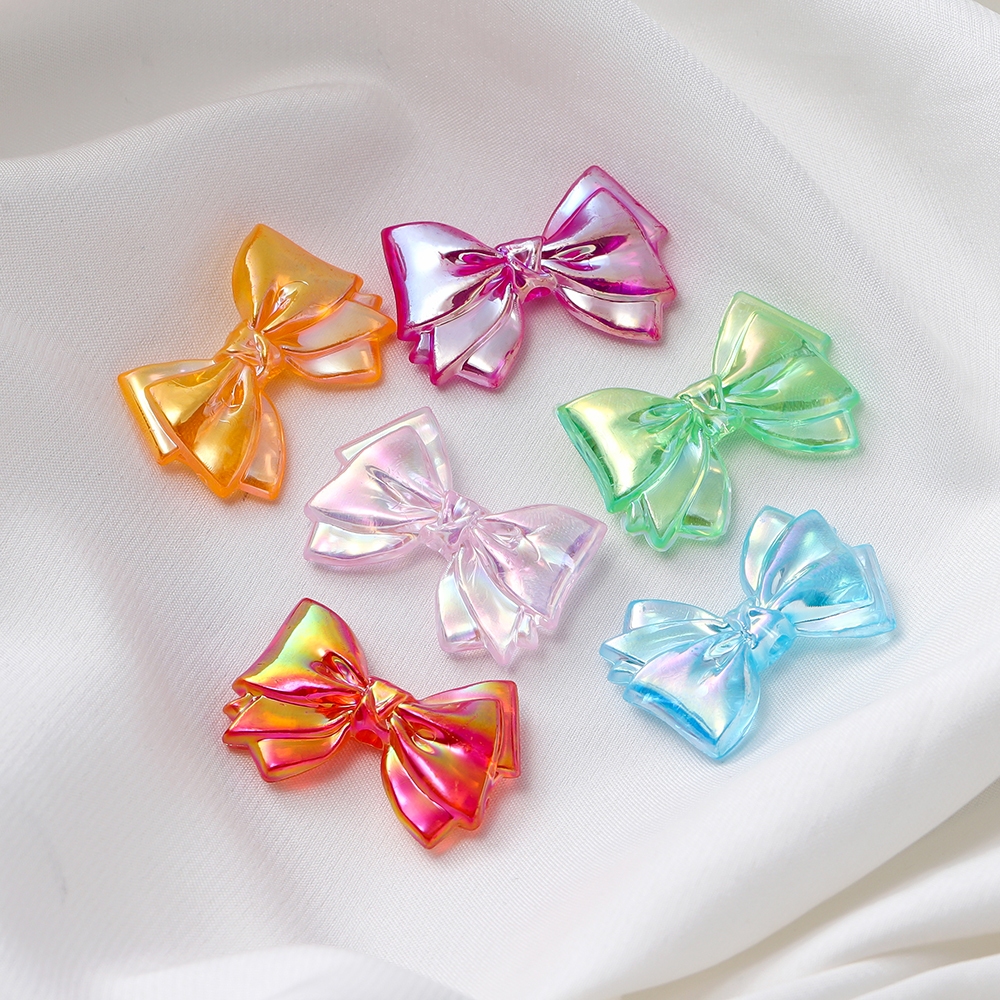 St. kunkka 10 ชิ้น 21 * 31.5 มิลลิเมตรอะคริลิค AB โบว์ที่มีสีสันสําหรับ DIY สร้อยคอสร้อยข้อมือทํา