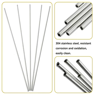 1-10pcs 304 stainless steel round capillary 250mm 500mm long seamless straight tube