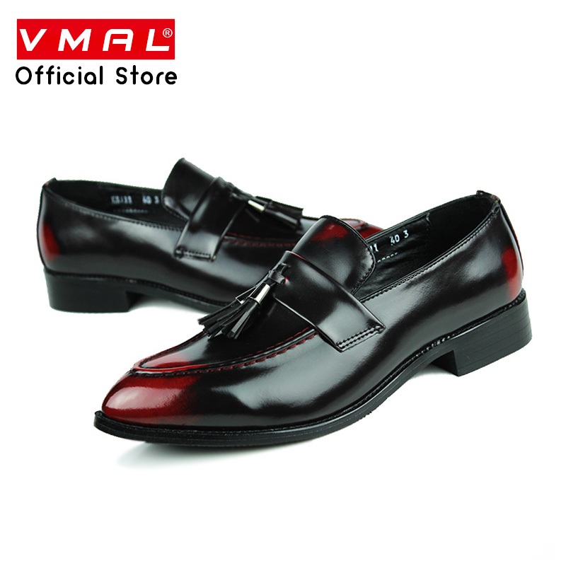 VMAL รองเท้าหนังลําลอง สวมหุ้มข้อ สําหรับผู้ชาย