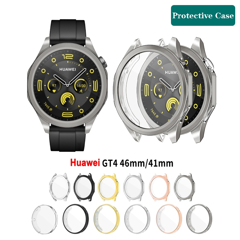 สําหรับ Huawei นาฬิกา GT4 41 มม.46 มม.GT4 TPU นุ ่ มป ้ องกัน Electroplated Protector สําหรับ Honor Watch4 PRO