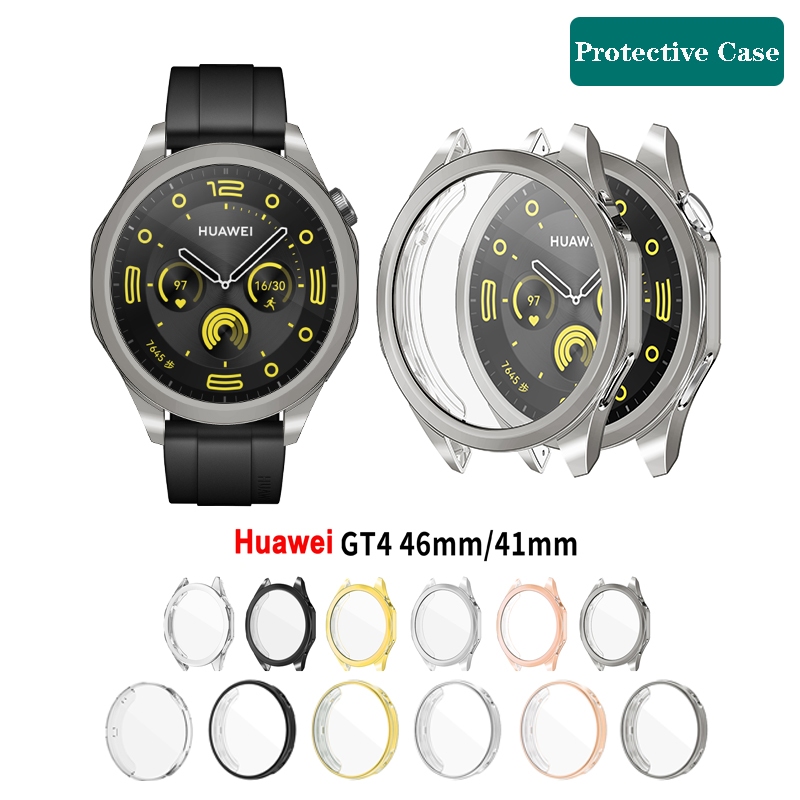 สําหรับ Huawei นาฬิกา GT4 41 มม.46 มม.GT4 TPU นุ ่ มป ้ องกัน Electroplated Protector สําหรับ Honor Watch4 PRO