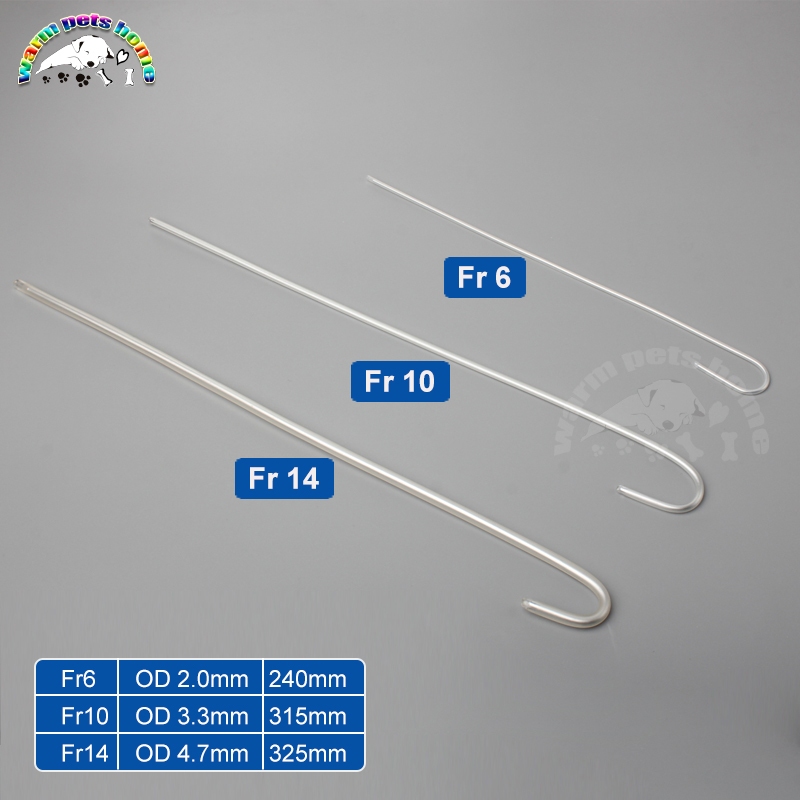 การสอดท่อช่วยหายใจโพรบ Stylet Fr6 Fr10 Fr14 สายสวนท่อช่วยหายใจ สัตวแพทย์