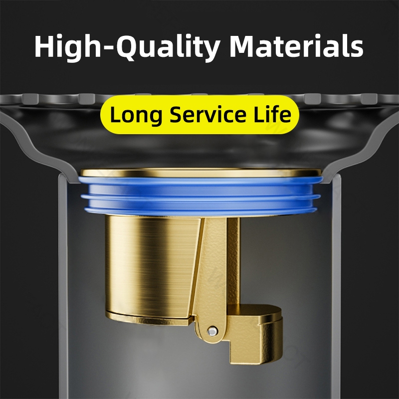 แกนท่อระบายน้ําทองเหลือง ขนาดใหญ่ กันแมลง ระบายน้ําเร็ว สําหรับห้องน้ํา - รูปที่ 5