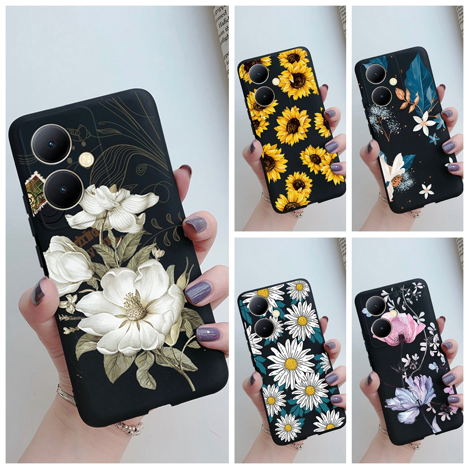 Vivo V29 Lite ดอกไม้ที่สวยงามทาสีสําหรับ Vivo V29 Lite V29Lite ปลอกซิลิโคนอ่อนนุ่มกันกระแทก