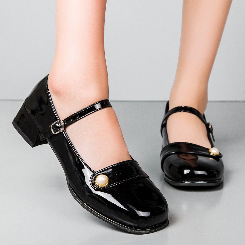 ✨ พร้อมส่ง ✨ รองเท้าแมรี่ ส้นหนา