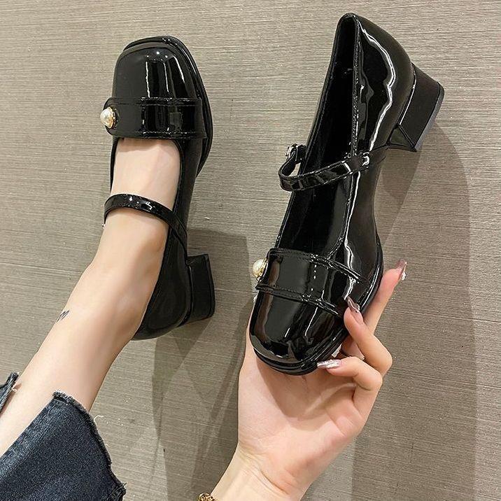 ✨ พร้อมส่ง ✨ รองเท้าแมรี่ ส้นหนา - รูปที่ 7