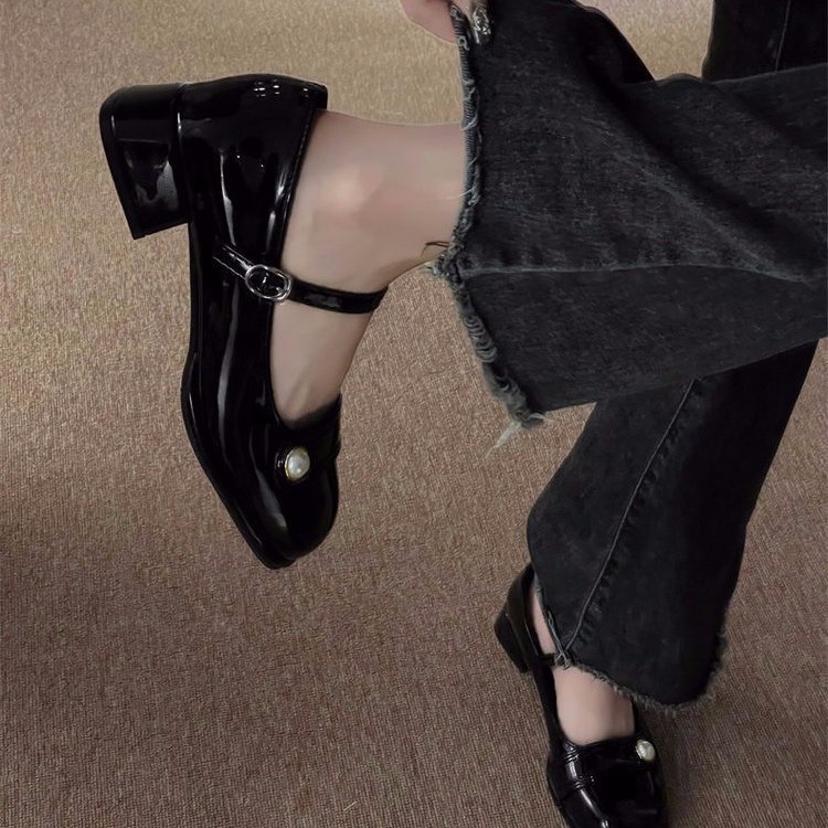 ✨ พร้อมส่ง ✨ รองเท้าแมรี่ ส้นหนา - รูปที่ 6