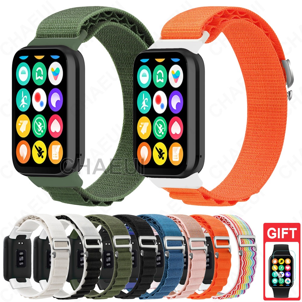 สายรัดไนลอนอุปกรณ์เสริมสายรัดข้อมือสร้อยข้อมือสําหรับ Xiaomi Smart Band 7 8 9 10 / Redmi Watch 4 5 6 Active Lite