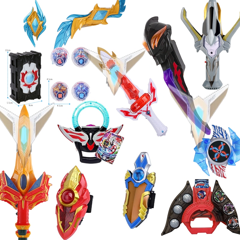 ของเล่นอัลตราแมน Z Zett Trigger Blazar Ruebu Orb Belial Decker Tregear Transformer Lightsaber Light and Sound Boy สําหรับเด็ก